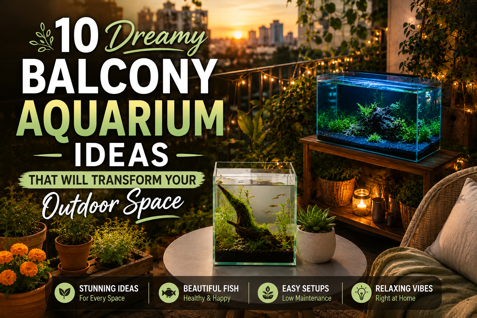 10 Dreamy Balcony Aquarium Ideas That Will Transform Your Outdoor Space