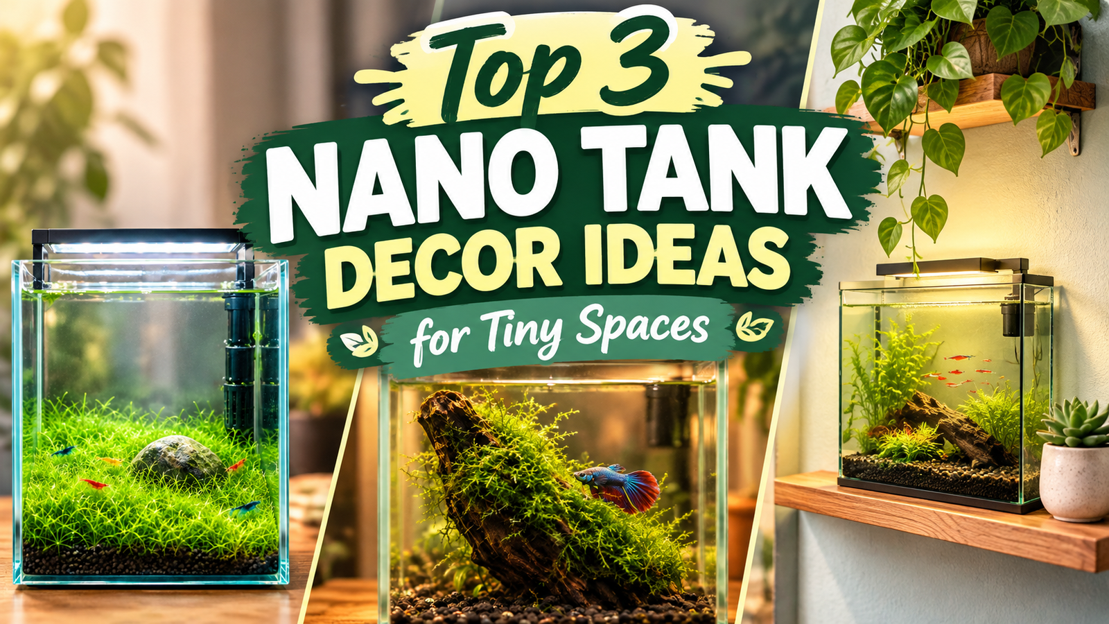 Top 3 Nano Tank Decor Ideas for Tiny Spaces