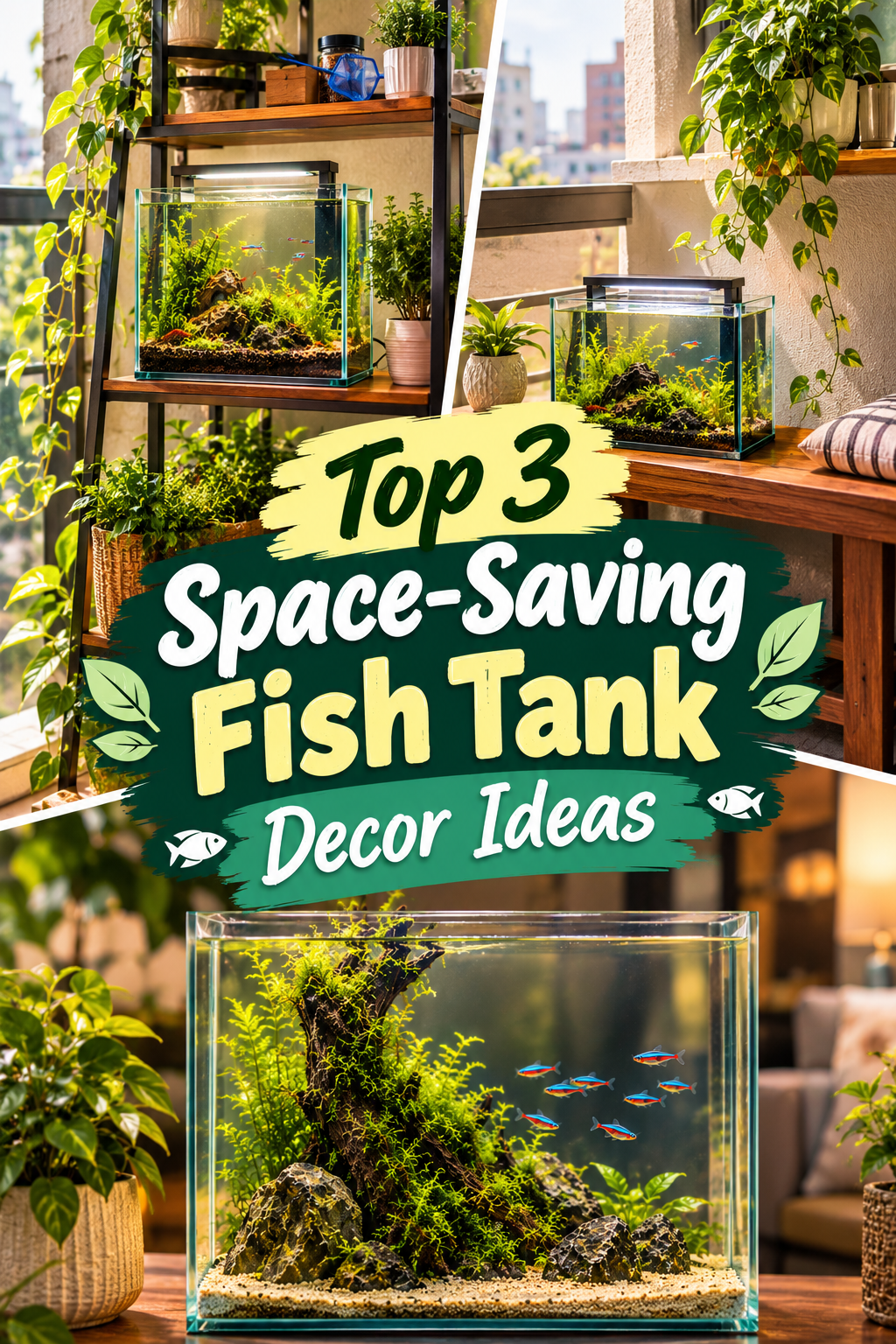 Top 3 Space-Saving Fish Tank Decor Ideas