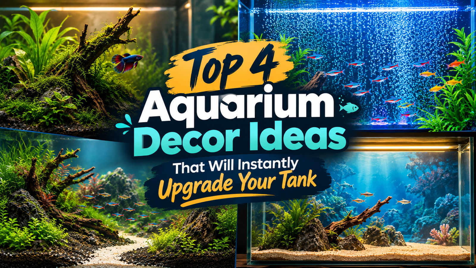 Top 4 Aquarium Decor Ideas That Will Instantly Upgrade Your Tank